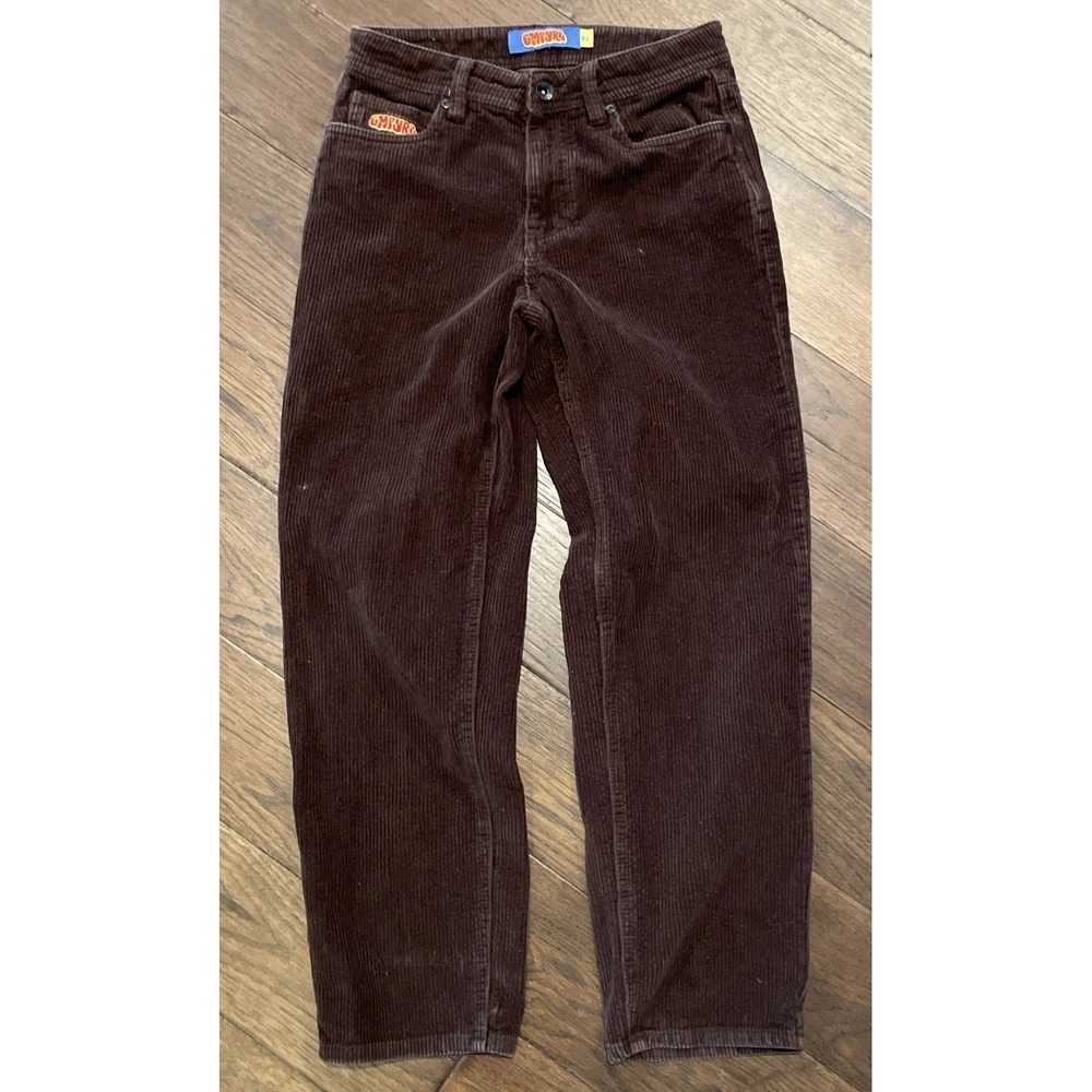 Empyre Youth Brown Corduroy Relaxed Fit Skater Pants Adjustable Waist 26